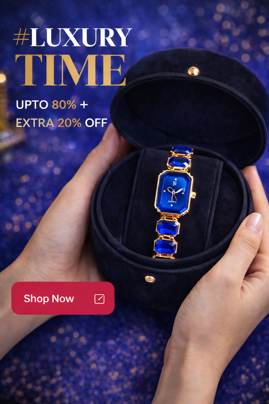 Elegant Luxury Stone Strap Watch for Women