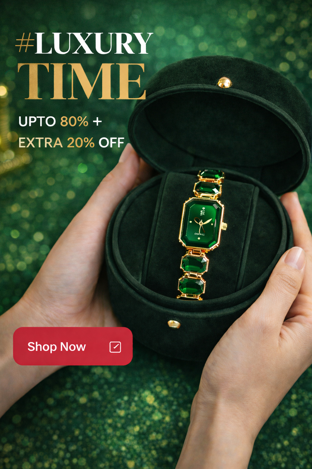Elegant Luxury Stone Strap Watch for Women